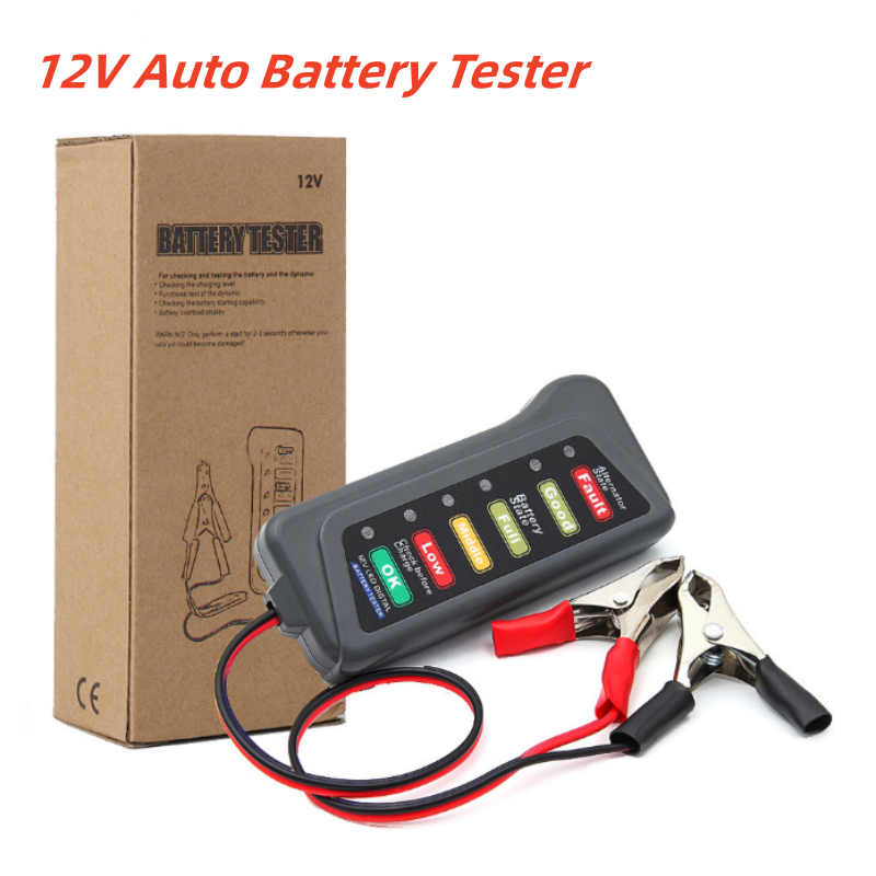 Alternator Tester Digital Diagnostic Tool - Mini Tester Akumulatora Samochodowego 12V Cyfrowy