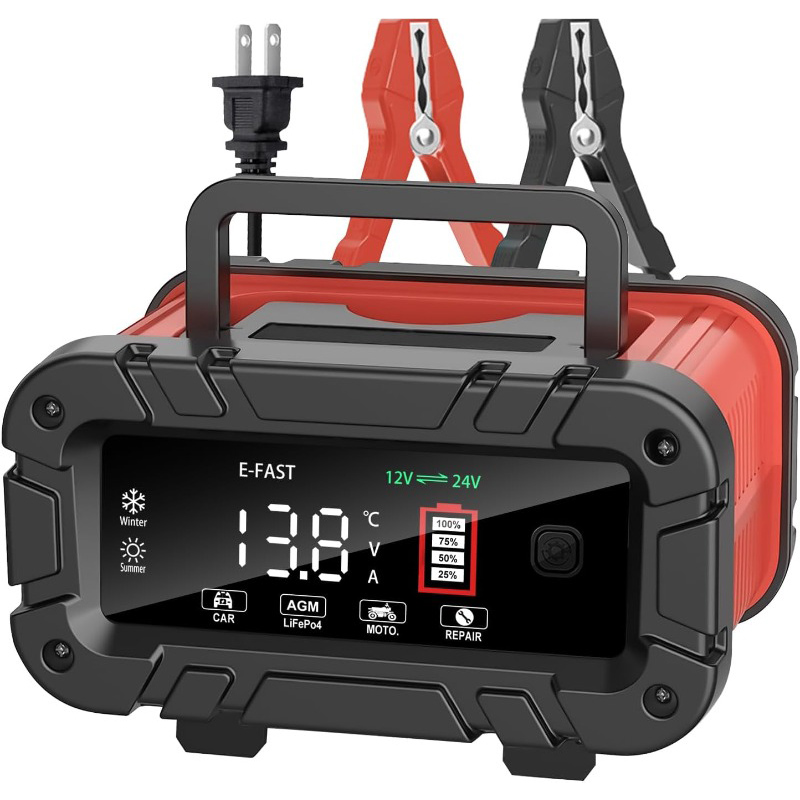 Smart Car Battery Charger 12V 24V 20A - Prostownik 20A 12V/24V Inteligentna Ładowarka Automatyczna