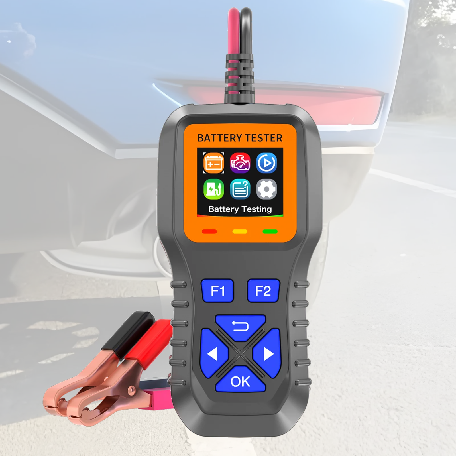 Alternator Tester Digital Diagnostic Tool - Tester akumulatorów samochodowych 12V, cyfrowy miernik