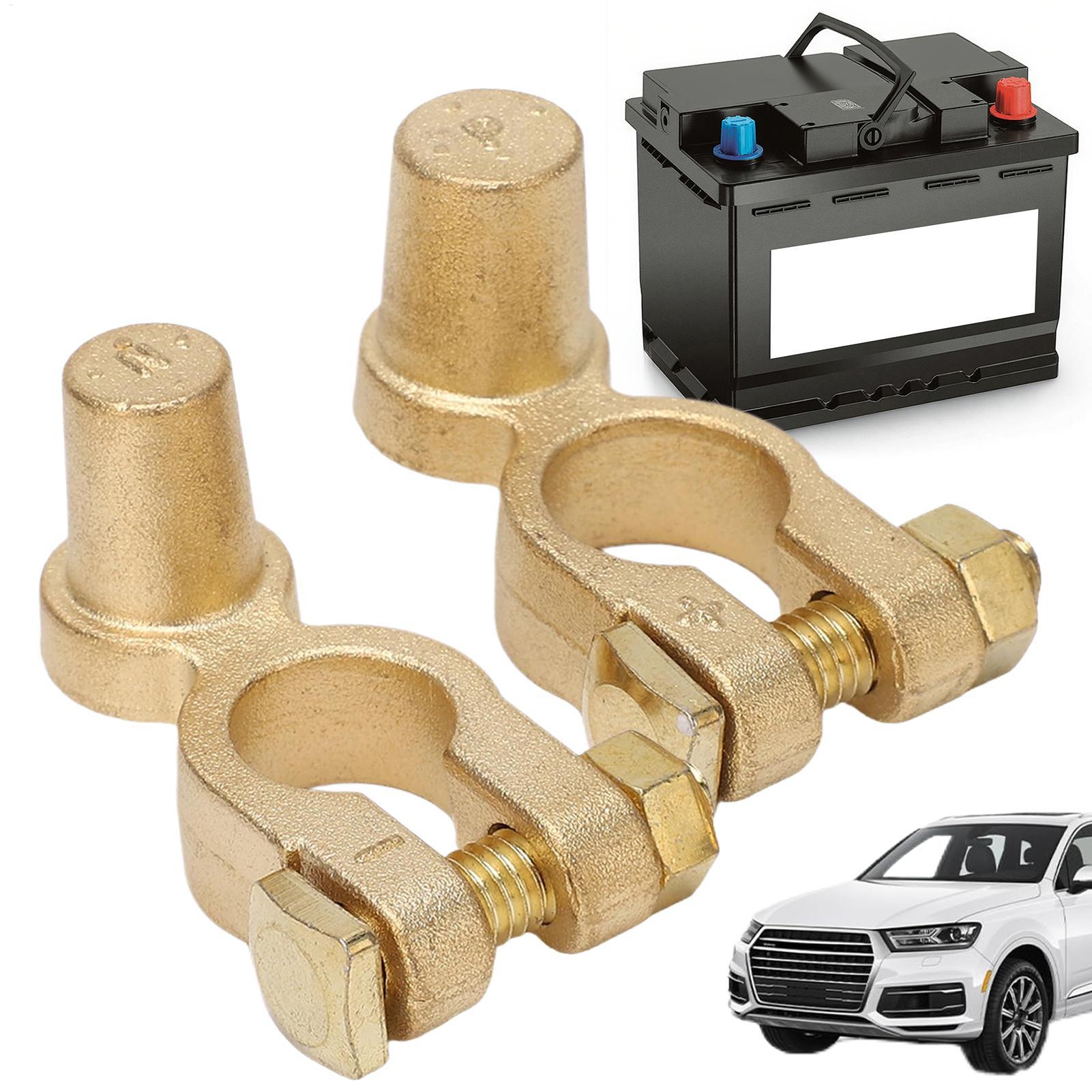 Battery Terminal Clamps Quick Release Brass - 1 para zacisków akumulatora samochodowego, pozytywny