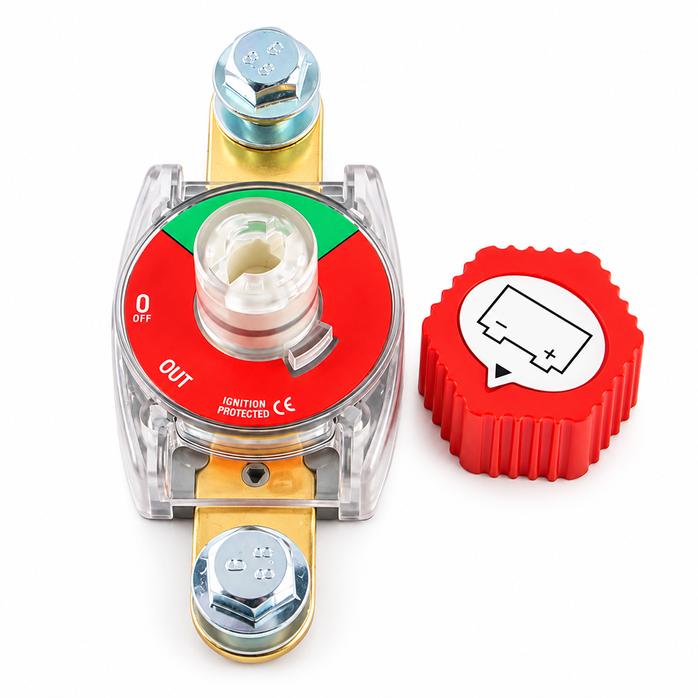 Battery Disconnect Switch Master Cut Off - Wyłącznik baterii 275A, montowany z boku,