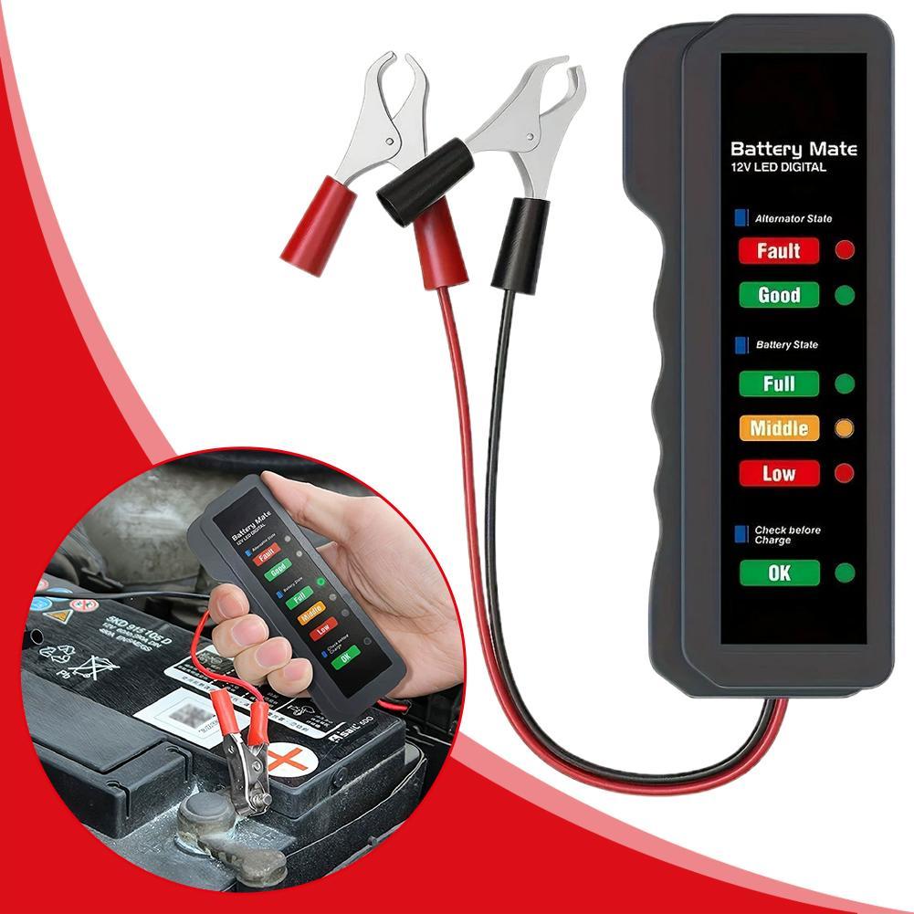 Alternator Tester Digital Diagnostic Tool - Tester akumulatora samochodowego 12V, cyfrowy tester