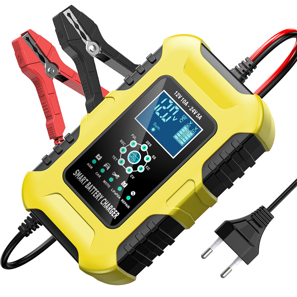 Car Battery Trickle Charger Maintainer 5A - FOXSUR Ładowarki samochodowe 12V/10A 24V/5A W