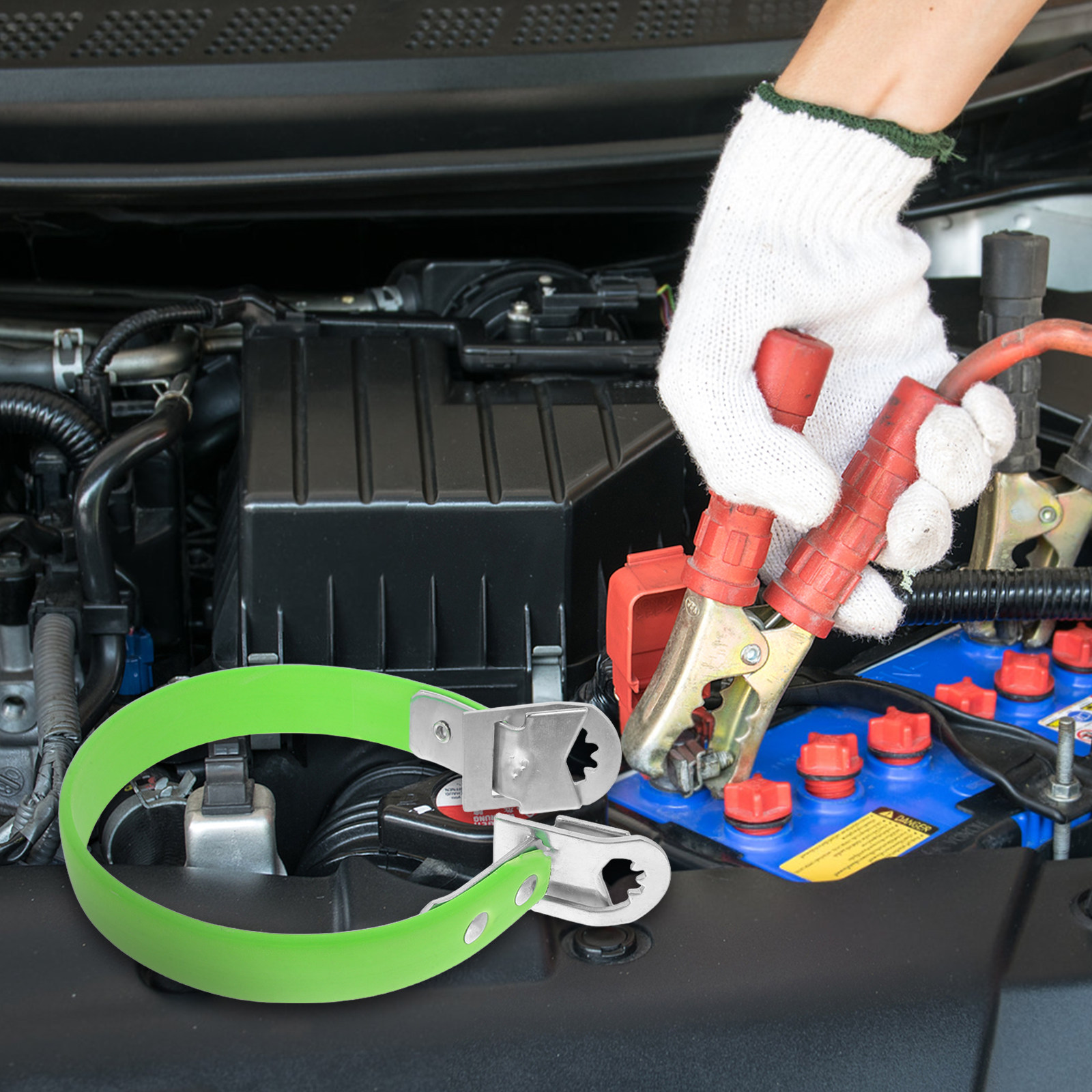 Battery Carry Strap Lifter Heavy Duty - Wytrzymały pasek do podnoszenia akumulatorów samochodowych,