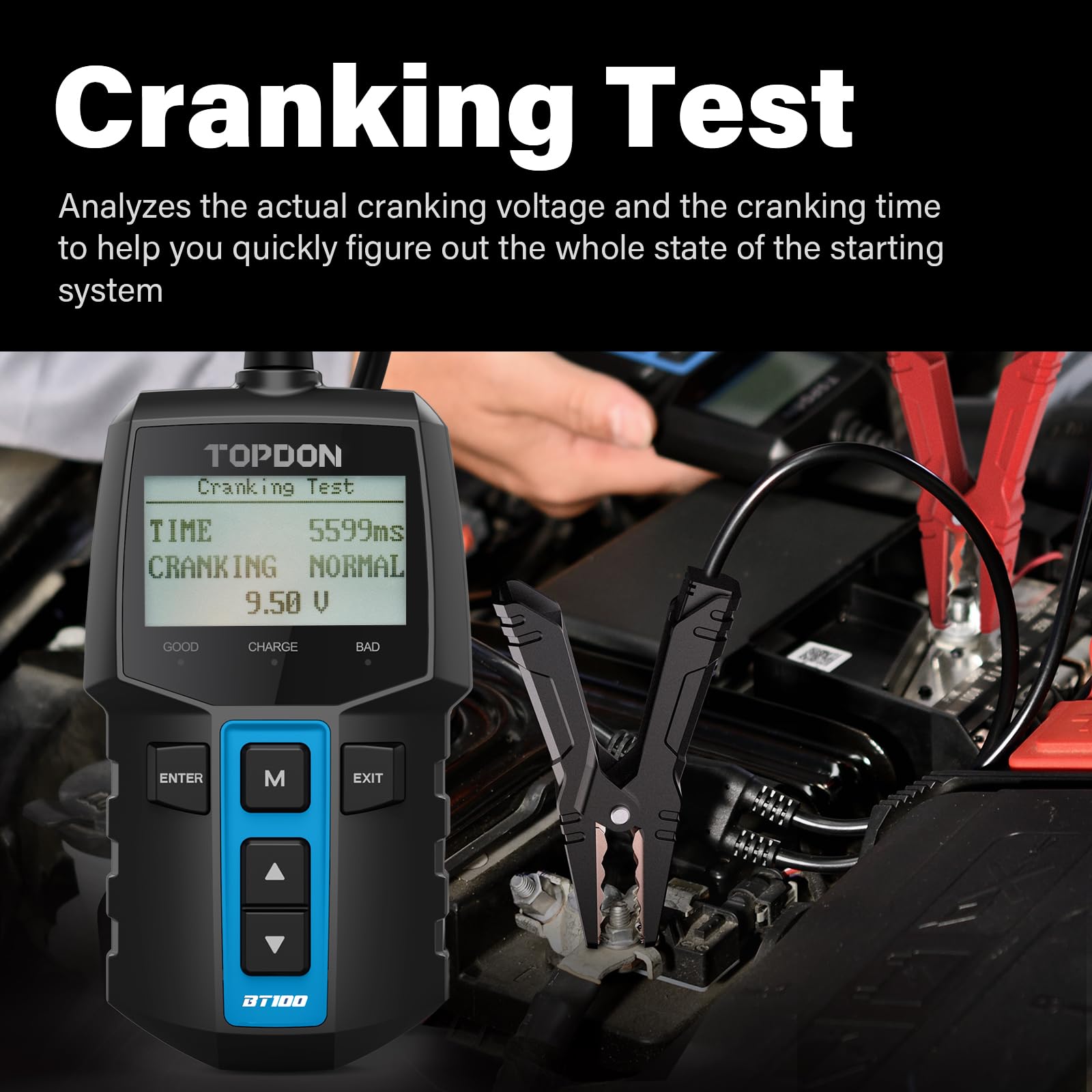 Analizator akumulatorów TOPDON – Car Battery Load Tester Digital Cranking recenzja i cena