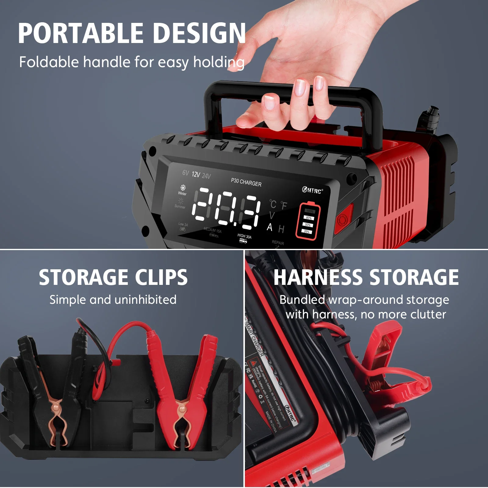 EAFC 30A W pełni automatyczna  – Lifepo4 Battery Charger Smart Automatic recenzja i cena