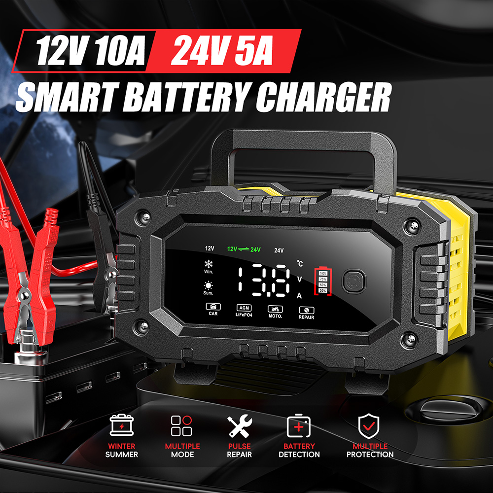 Ładowarka akumulatorów FOXSUR  – Lifepo4 Battery Charger Smart Automatic recenzja i cena