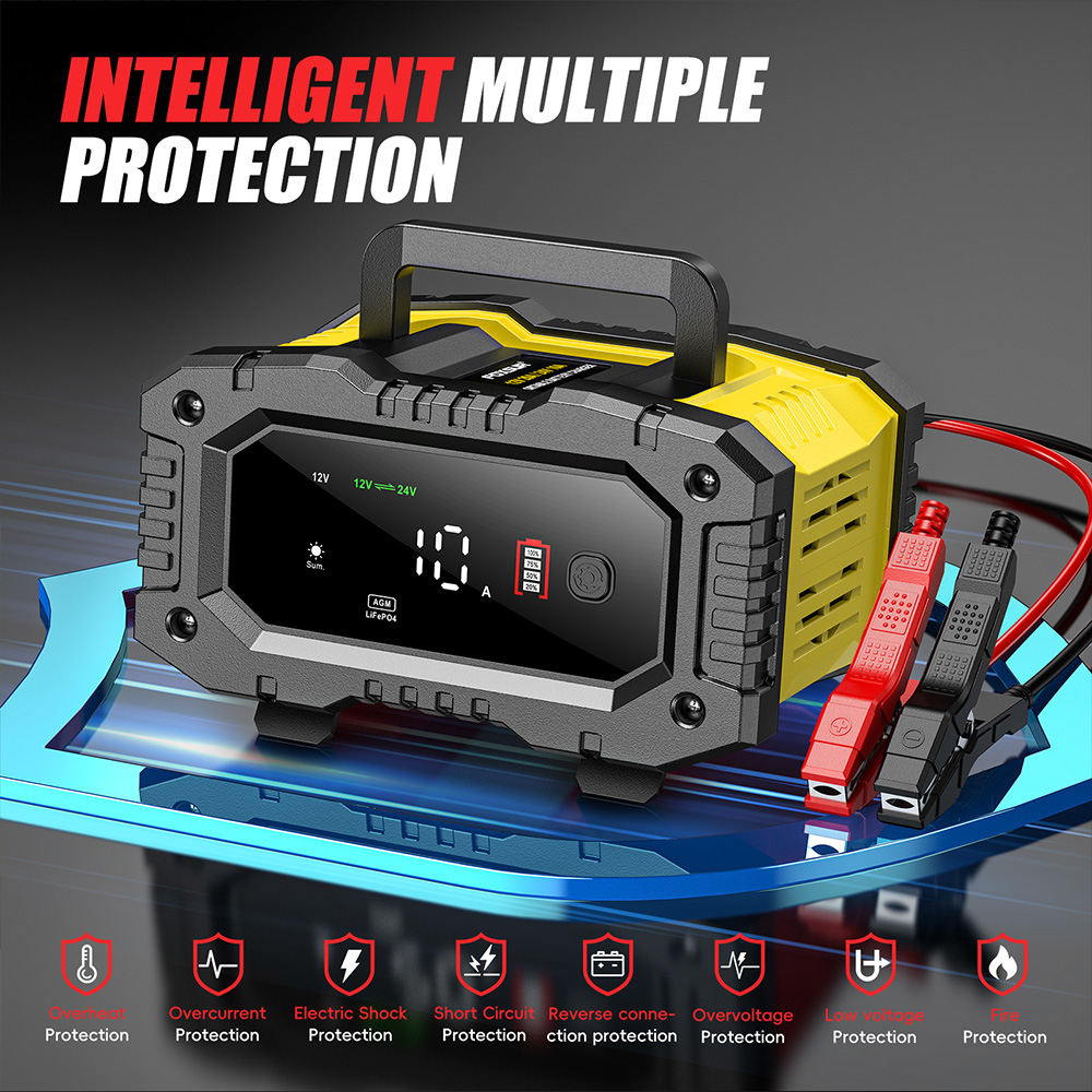 Ładowarka akumulatorów FOXSUR  – Lifepo4 Battery Charger Smart Automatic recenzja i cena