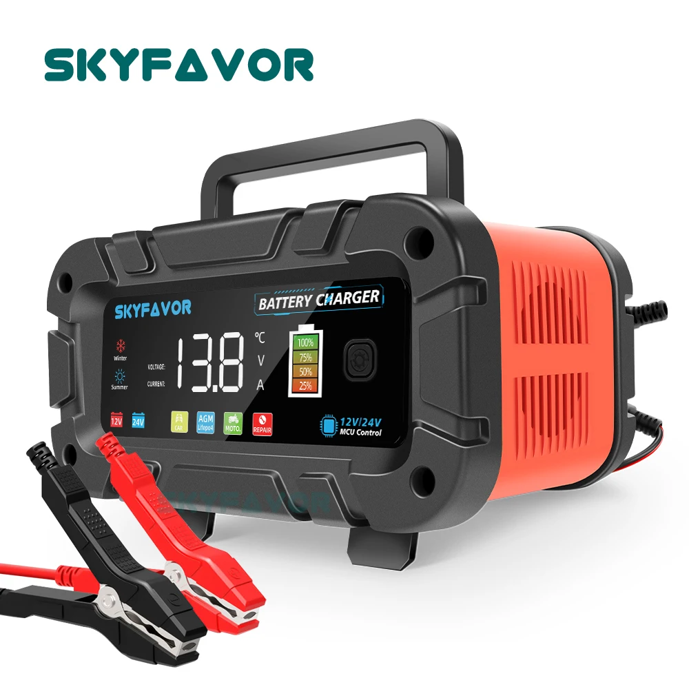 Automatyczna inteligentna łado – Smart Car Battery Charger 12V 24V 20A recenzja i cena