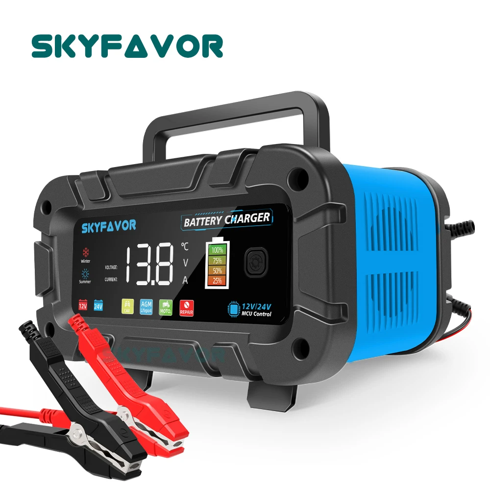 Automatyczna inteligentna łado – Smart Car Battery Charger 12V 24V 20A recenzja i cena