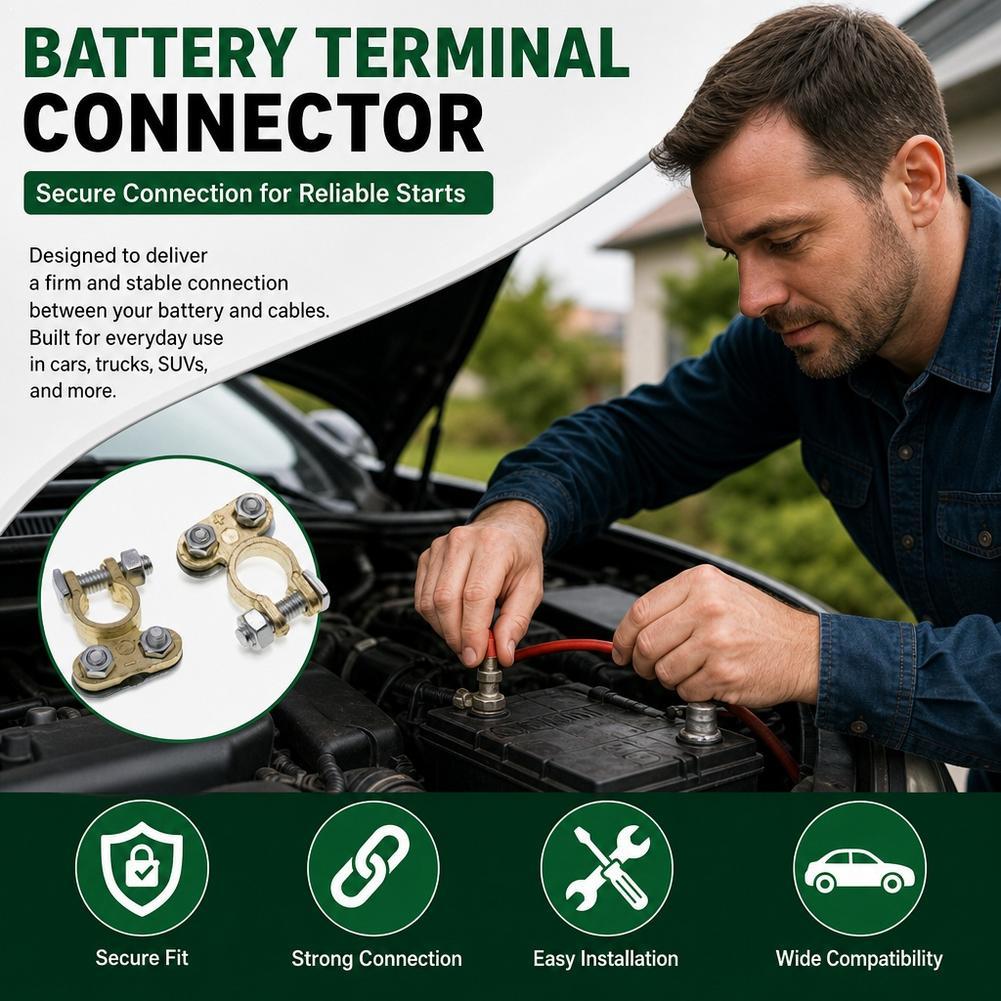 1 para zacisków akumulatorowyc – Battery Terminal Clamps Quick Release Brass recenzja i cena