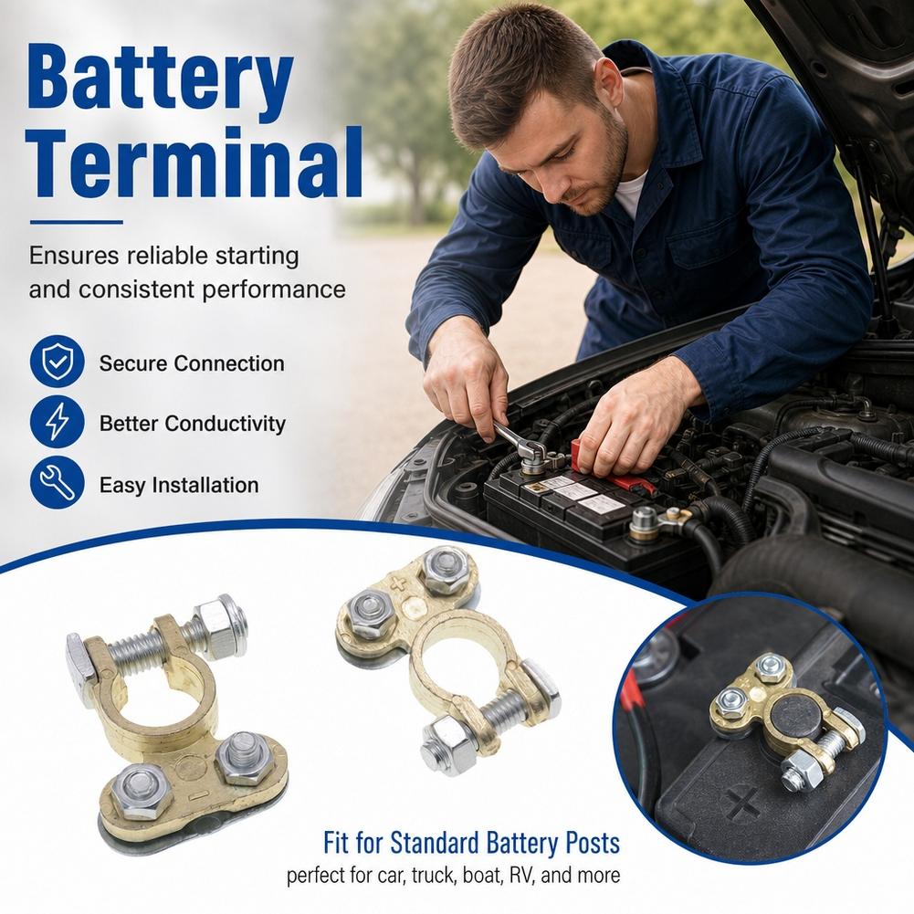 1 para zacisków akumulatorowyc – Battery Terminal Clamps Quick Release Brass recenzja i cena