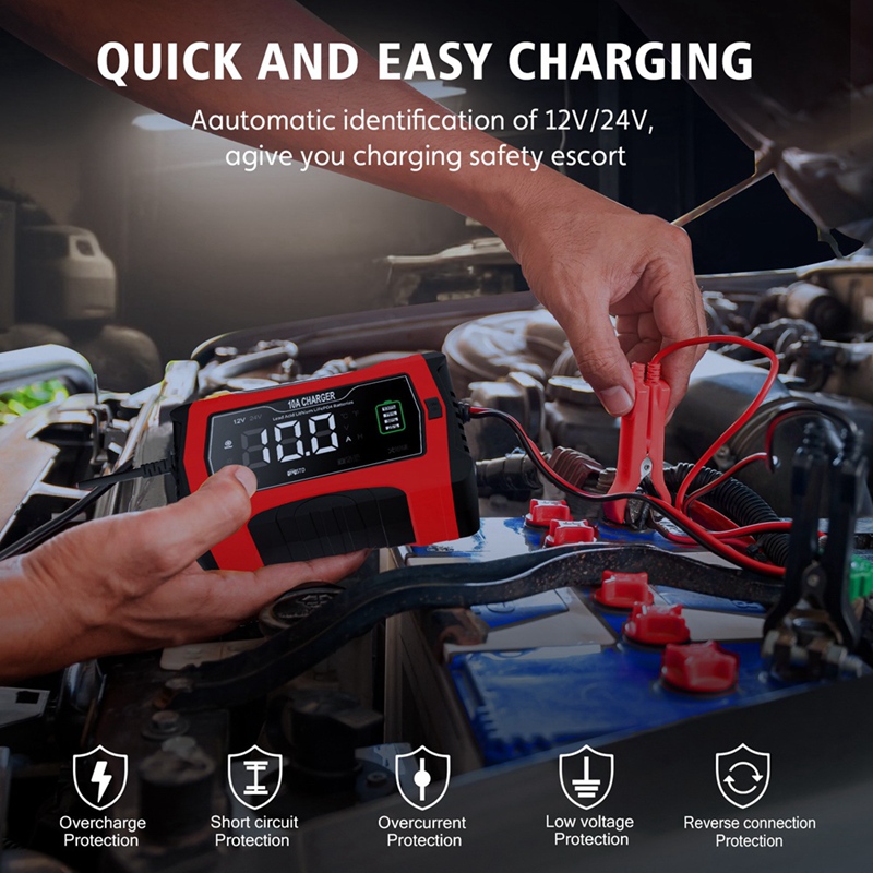 Automatyczna ładowarka 10A do  – Lifepo4 Battery Charger Smart Automatic recenzja i cena