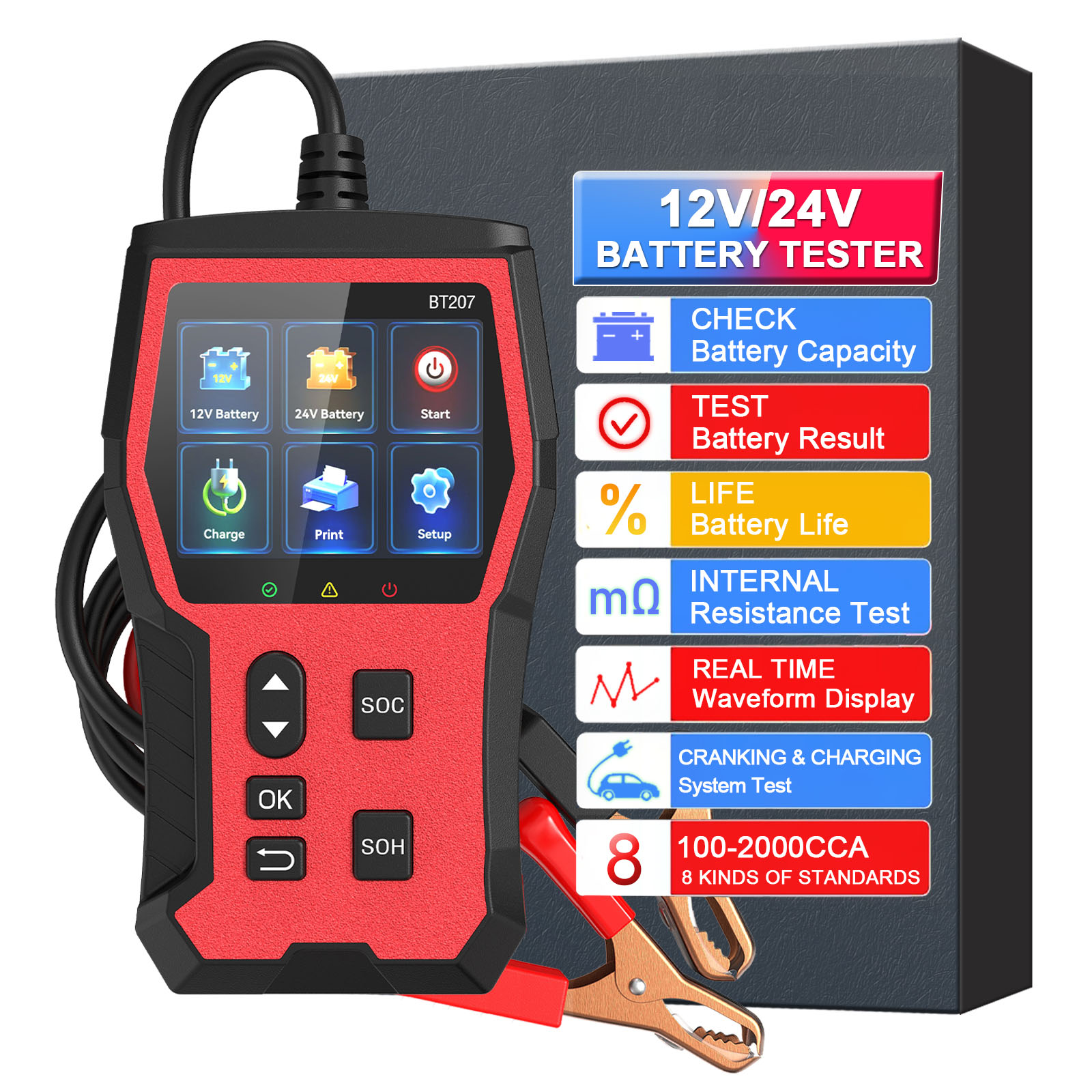 Tester akumulatora samochodowe – Car Battery Load Tester Digital Cranking recenzja i cena