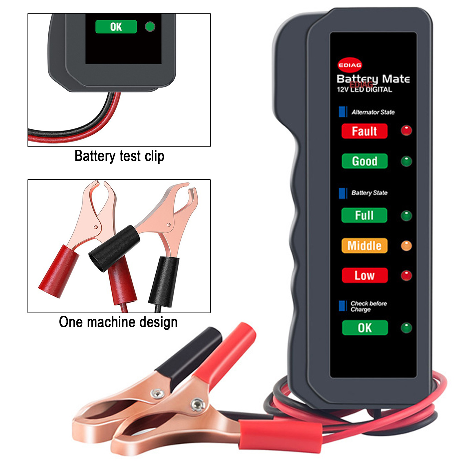 Mini 12V Tester akumulatora sa – Alternator Tester Digital Diagnostic Tool recenzja i cena