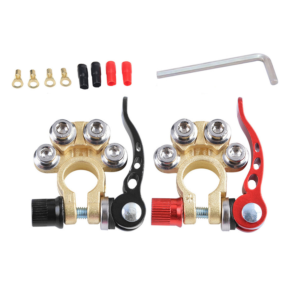 Szybkozłączki akumulatorowe 12 – Battery Terminal Clamps Quick Release Brass recenzja i cena