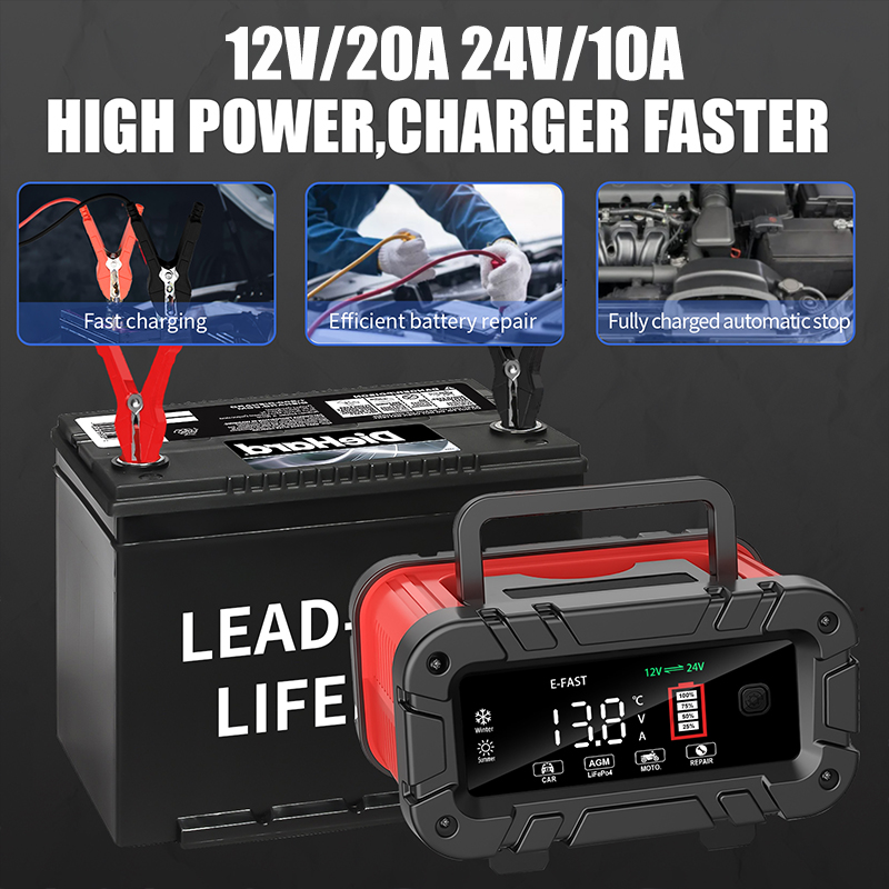 Prostownik 20A 12V/24V Intelig – Smart Car Battery Charger 12V 24V 20A recenzja i cena