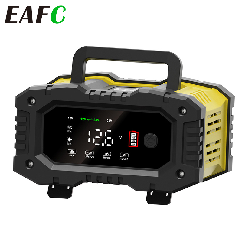 EAFC 12V/24V w pełni automatyc – Smart Car Battery Charger 12V 24V 20A recenzja i cena