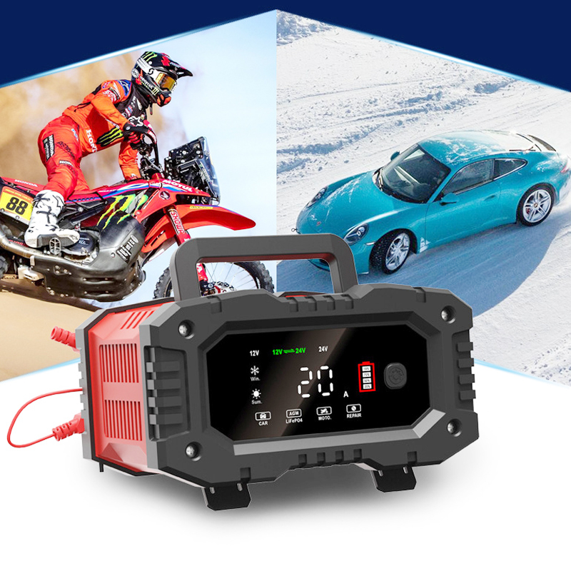 EAFC 12V/24V w pełni automatyc – Smart Car Battery Charger 12V 24V 20A recenzja i cena