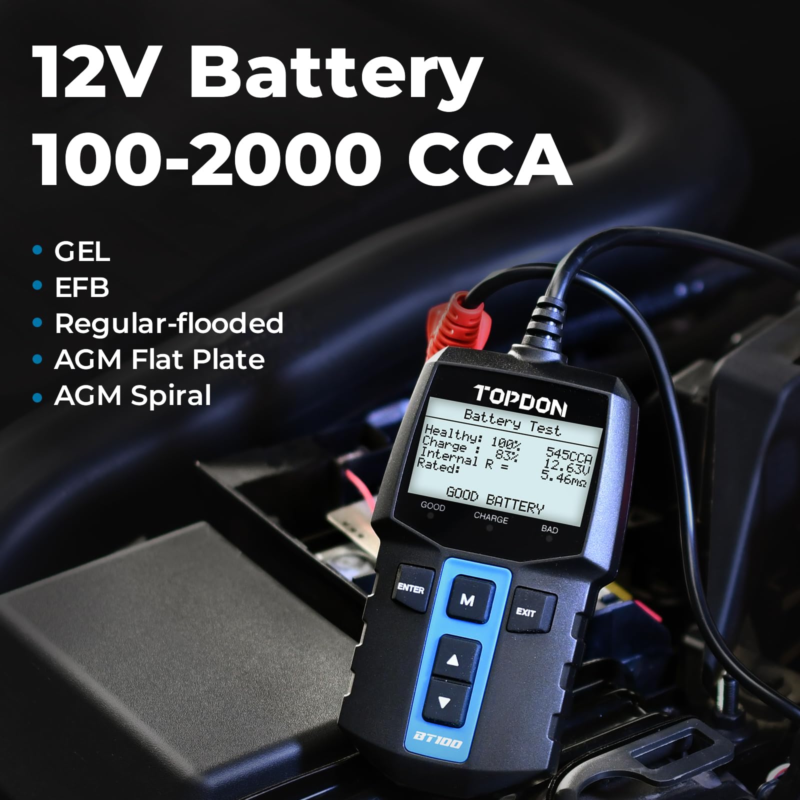 Analizator akumulatorów TOPDON – Car Battery Load Tester Digital Cranking recenzja i cena
