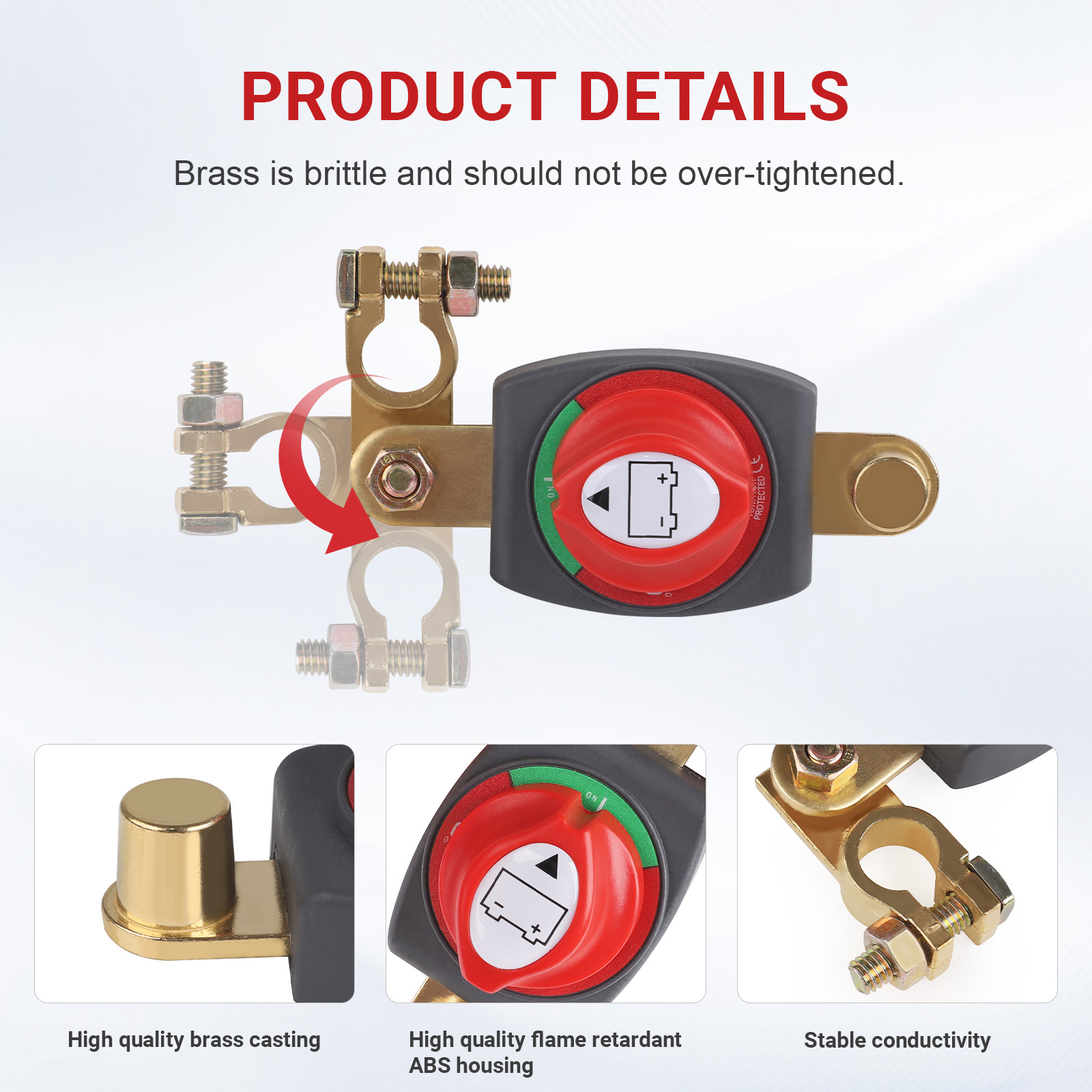 CNSPEED 12V-48V Wyłącznik Głów – Battery Disconnect Switch Master Cut Off recenzja i cena