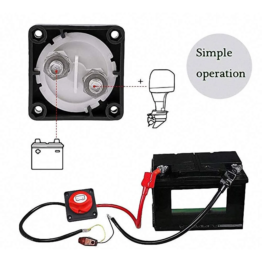 Wyłącznik główny 12V 600A, izo – Battery Disconnect Switch Master Cut Off recenzja i cena