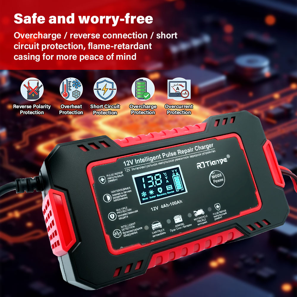 Ładowarka samochodowa/motocykl – Smart Car Battery Charger 12V 24V 20A recenzja i cena