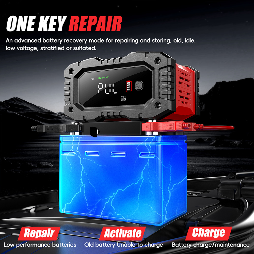 FOXSUR 20A/10A Ładowarka do ak – Smart Car Battery Charger 12V 24V 20A recenzja i cena