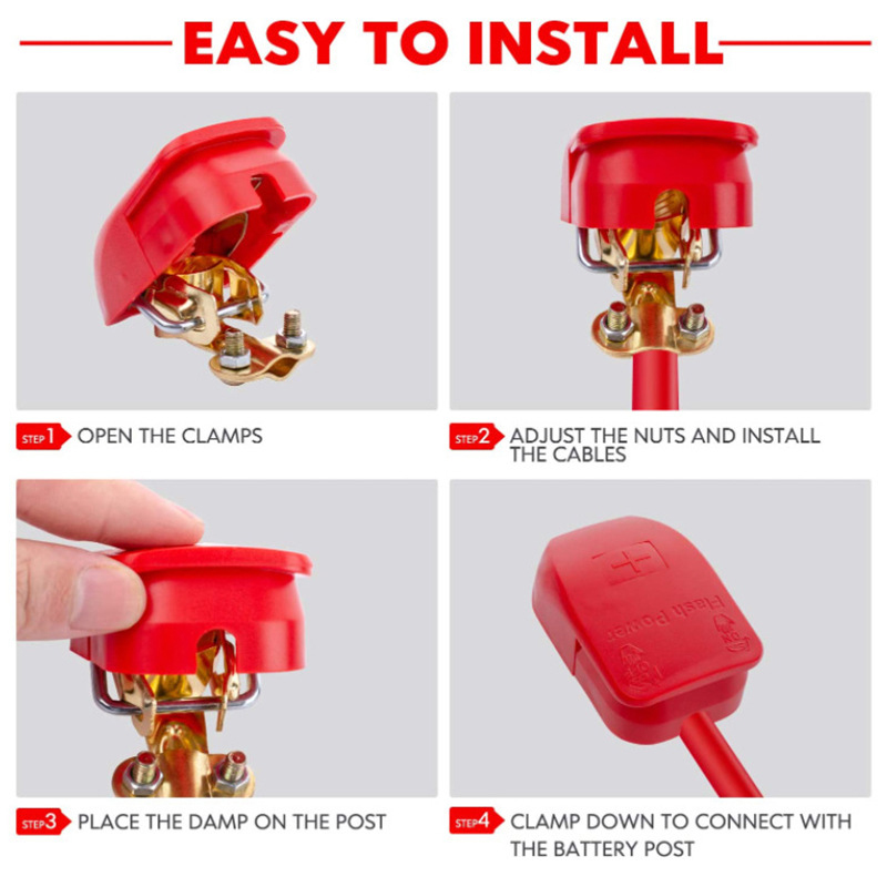 1 Para Zacisków Akumulatora Sa – Battery Terminal Clamps Quick Release Brass recenzja i cena