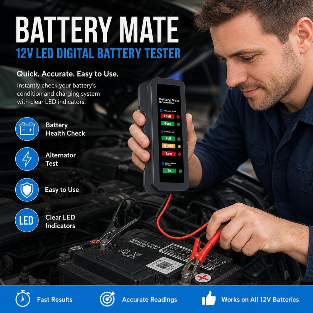 Tester akumulatora samochodowe – Alternator Tester Digital Diagnostic Tool recenzja i cena