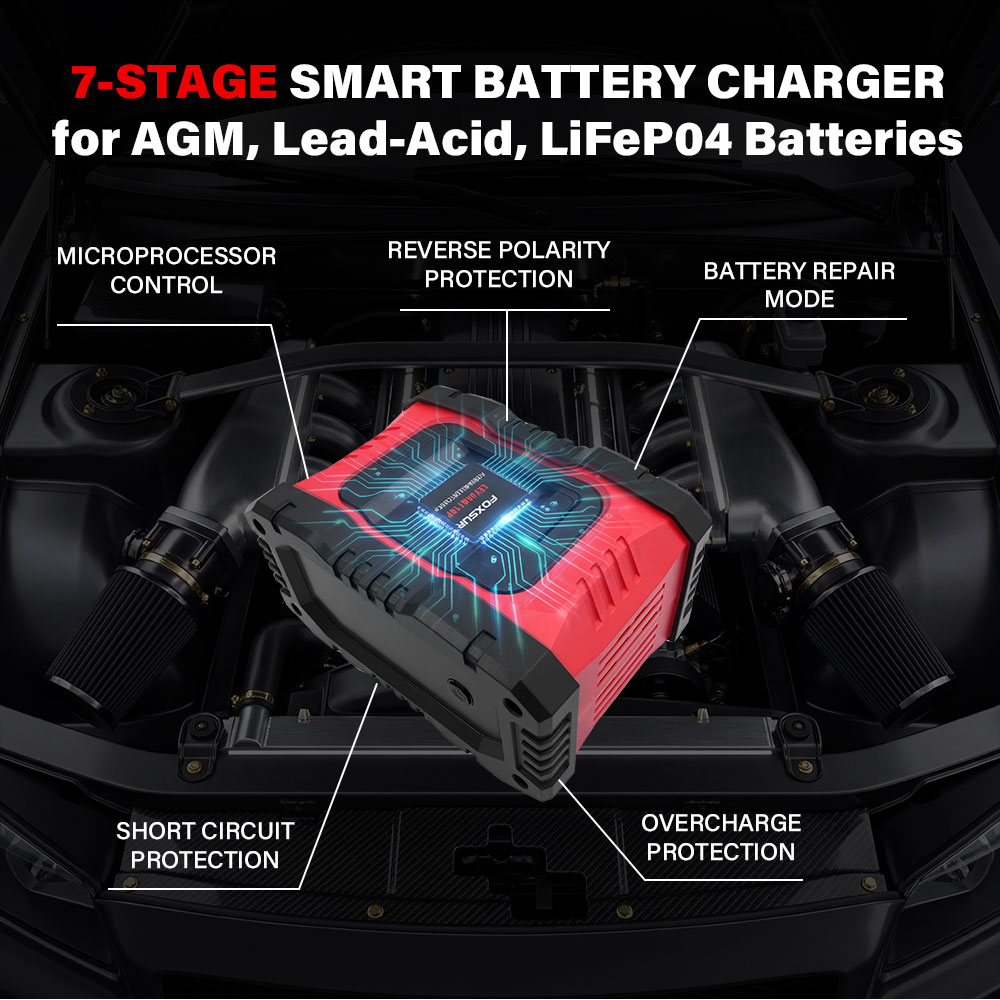 Ładowarka samochodowa/motocykl – Smart Car Battery Charger 12V 24V 20A recenzja i cena