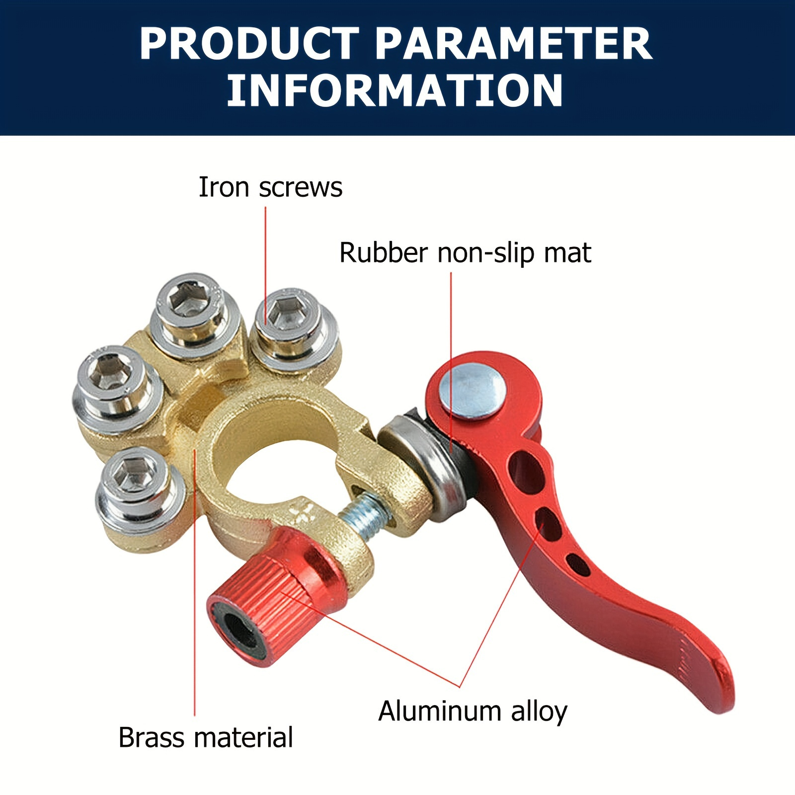 1 Zestaw mosiężnych złączek ak – Battery Terminal Clamps Quick Release Brass recenzja i cena