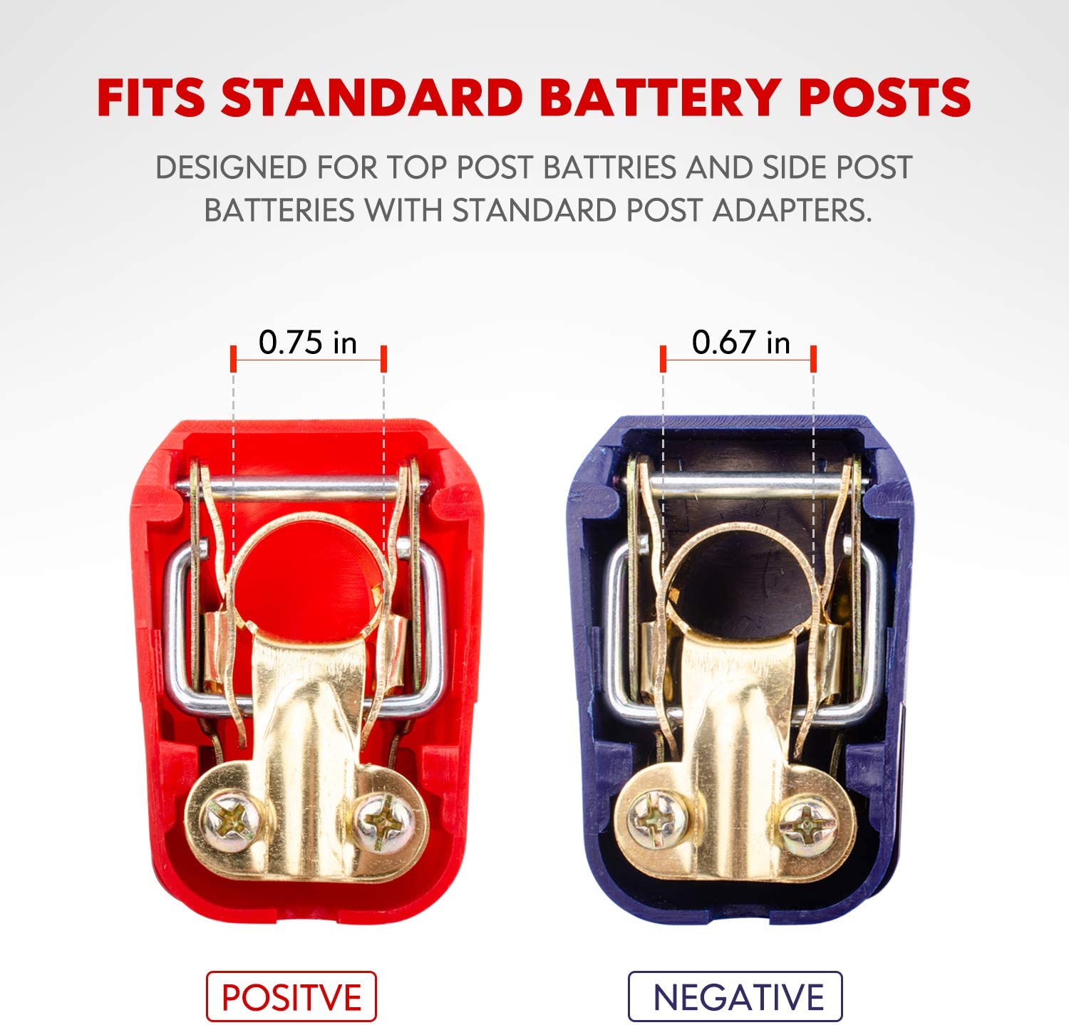1 para pozytywnych i negatywny – Battery Terminal Clamps Quick Release Brass recenzja i cena