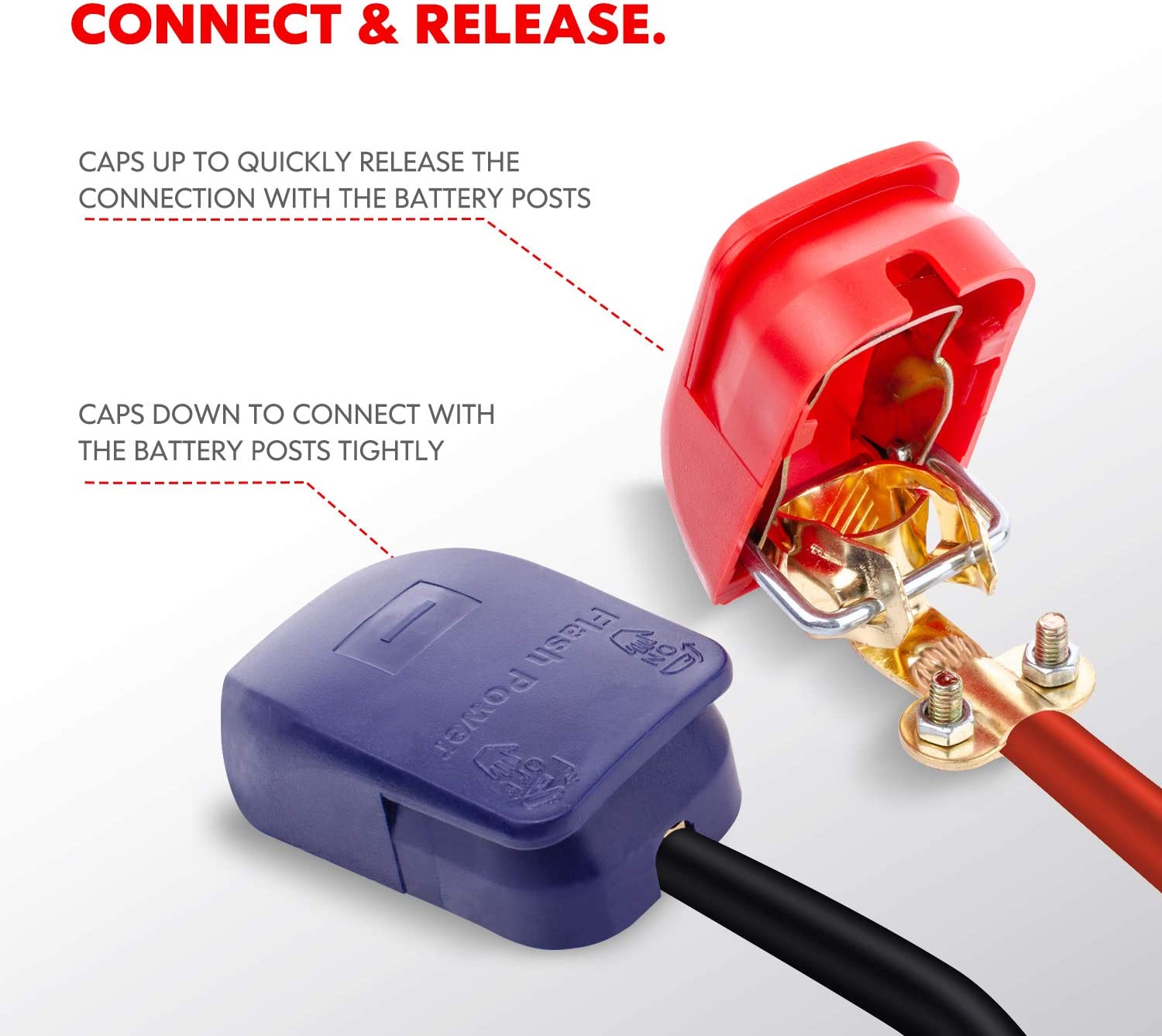 1 para pozytywnych i negatywny – Battery Terminal Clamps Quick Release Brass recenzja i cena