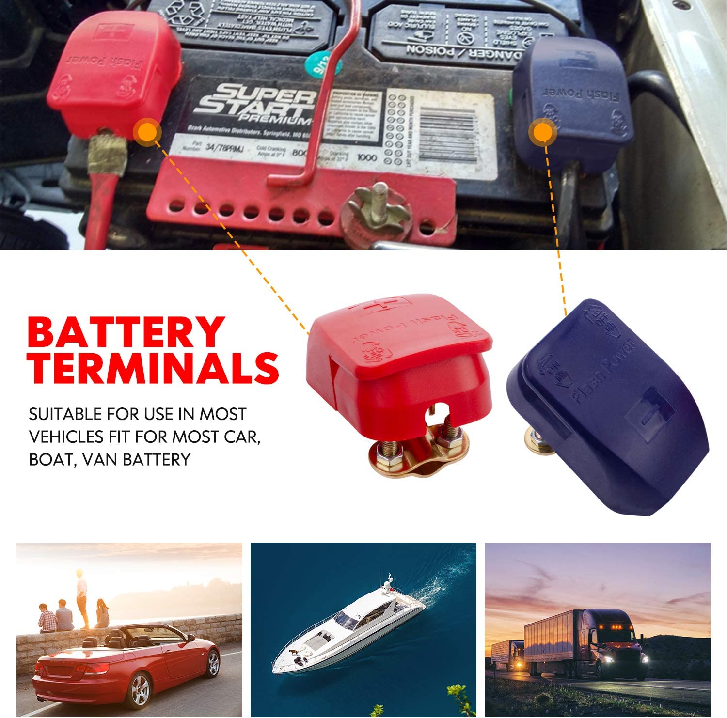 1 para pozytywnych i negatywny – Battery Terminal Clamps Quick Release Brass recenzja i cena