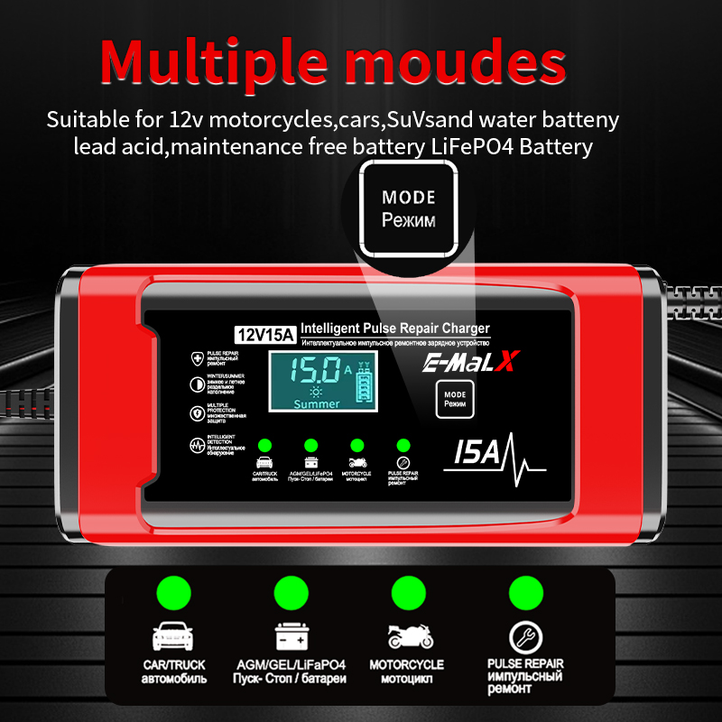 Ładowarka inteligentna 12V 15A – Lifepo4 Battery Charger Smart Automatic recenzja i cena